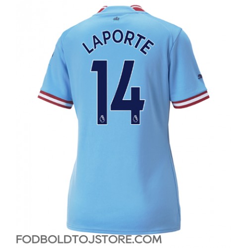 Manchester City Aymeric Laporte #14 Hjemmebanetrøje Dame 2022-23 Kortærmet